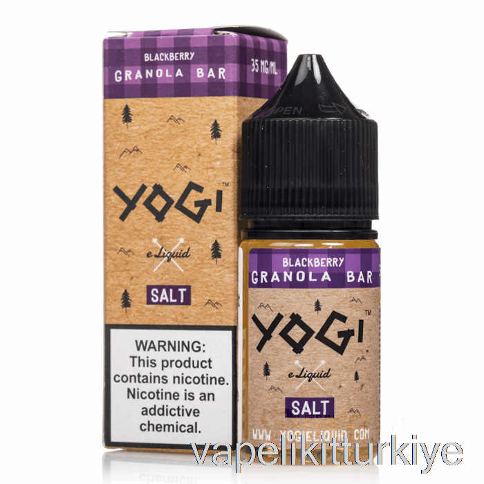 Vape Türkiye Blackberry Granola Bar - Yogi Salts E-likit - 30ml 50mg